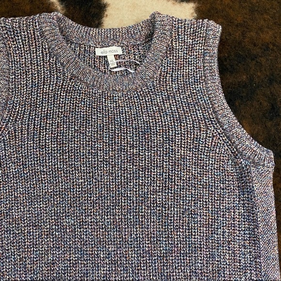 Ella Moss Marge Sleeveless Knit Sweater Top XL - Picture 2 of 7